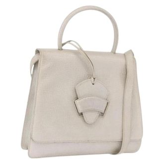 Loewe Pre-owned Handbag - Dames - Vintage Handtas - Beige - ONE Size - Leer - Vintage