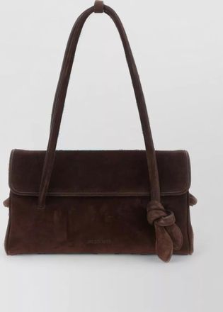 Jacquemus le turismo suede leather clutch bag