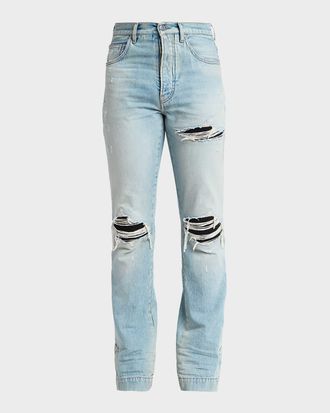Amiri Men & apos;s MX1 Distressed Slim-Fit Flare Jeans