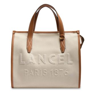 Lancel Tote Bags, female, Beige, Size: ONE SIZE Cabas Zip M