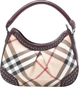 Burberry Pre-owned Shoulder Bags, female, Beige, Size: ONE SIZE Pre-owned Fabric Shoulder Bag