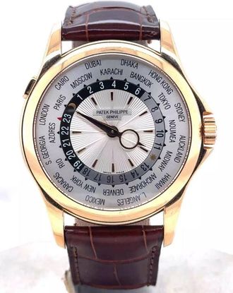 Patek Philippe Pre-owned Patek Philippe Complications GMT Silver Dial Mens Watch 5130R-018