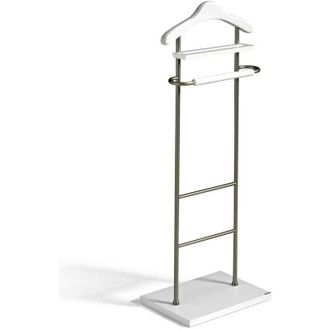 HERDASA Gal&aacute;n 313 Herraje Cromo Satinado Lacado Blanco, 110cm(alto) 45cm(ancho) 28cm(largo)