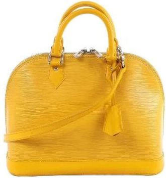 Louis Vuitton Pre-owned Handbags, female, Yellow, Size: ONE SIZE Pre-owned Alma PM
