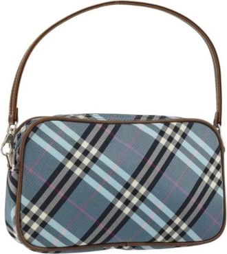 Burberry Pre-owned Shoulder Bags, female, Blue, Size: ONE SIZE Pre-owned Nylon Shoulder Bag