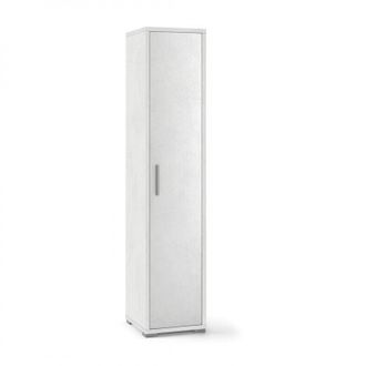 OEM Armario Multiusos Estrecho En Madera Blanco &Oacute;xido 39x41x H182 Cm