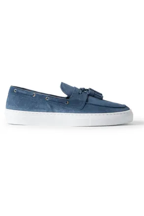 Frescobol Carioca Monta Tasselled Suede Boat Shoes