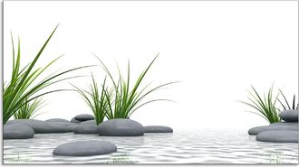 Artland Küchenrückwand »3 D Steine« Alu Spritzschutz mit Klebeband, einfache Montage