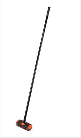 OEM Escoba Met&aacute;lica Resistente (117 Cm), Cepillos Met&aacute;licos R&iacute;gidos Para Eliminar Maleza, Musgo Y Manchas Dif&iacute;ciles, Escoba Para Fregar El Patio