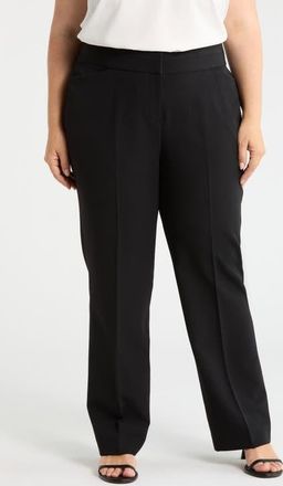 Tahari by ASL Bell Bottom Pants in Black at Nordstrom, Size 16W