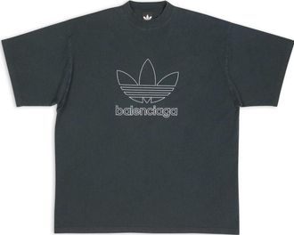 Balenciaga x adidas T-Shirt Oversized Green 723976TNVN83775