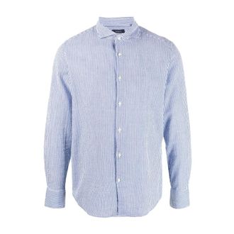 Deperlu Casual Shirts, male, Blue, Size: 2XL Jepp Seersucker Shirt