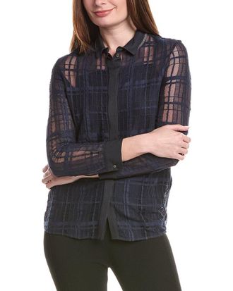 Fabiana Filippi Double Collar Tulle Basic Shirt