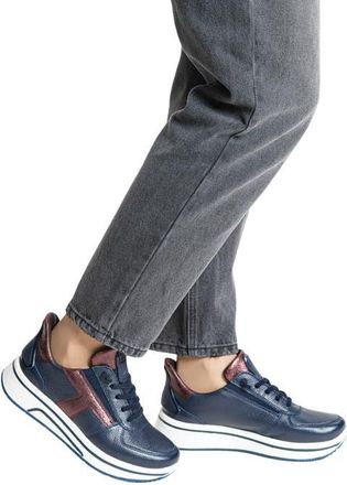 Ara Surrey Low Top Sneaker in Navy/Amarone at Nordstrom, Size 9.5
