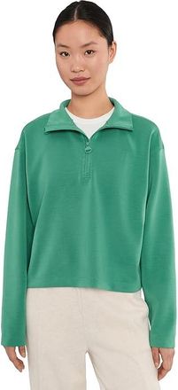 Prana Shea Half Zip Womens Clothing Jade : LG (Womens 12-14), Polyester/Spandex