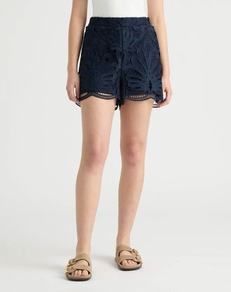 NVLT Womens Pull on Lace Short