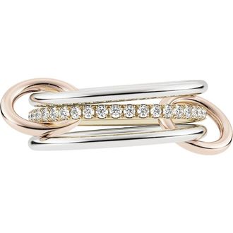 Spinelli Kilcollin Sony Linked Diamond Ring in Mix at Nordstrom, Size 7