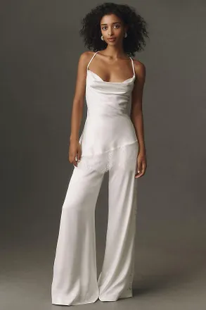 BHLDN Satin Cami & Pant Set