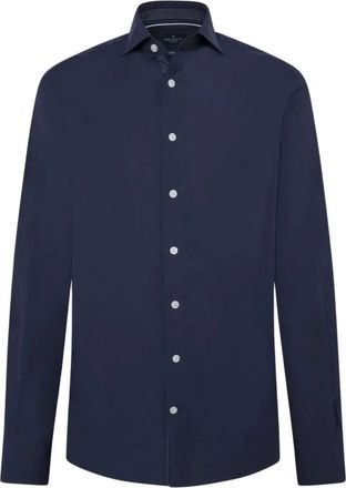 Hackett Camicia in popeline a righe inglesi - - Shirts - Uomo - Blu - S