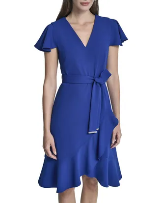 DKNY Dkny Faux Wrap Dress