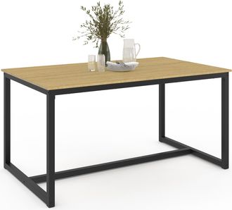 IDMarket Detroit Tavolo Da Pranzo Rettangolare Di Design Industriale Per 8 Persone 150 Cm