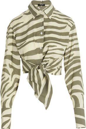 Balmain Multicolor Zebra Print Shirt