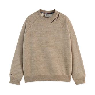 Scotch & Soda Heren, Sweatshirts & Hoodies, Bruin, Maat: S