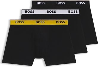 BOSS 3-Pack Cotton Boxer Briefs in Black at Nordstrom, Size Xx-Large