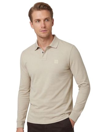 HUGO BOSS BOSS 2-knoops Passerby polo slim fit beige katoen