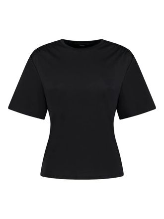 Theory jersey T-shirt - women - Fabric - S - Black