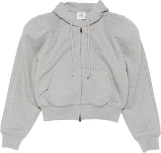 VETEMENTS Kapuzenpullover mit runder Schulter und Rei&szlig;verschluss