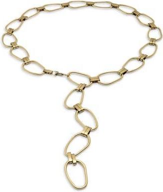 Nordstrom Rack Wide Loop Metal Belt in Antique Gold at Nordstrom Rack, Size X-Small/small