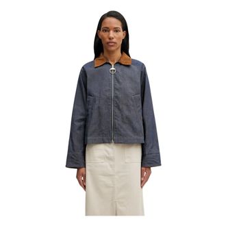 Barbour Dames, Jassen, Blauw, Maat: L Katoen