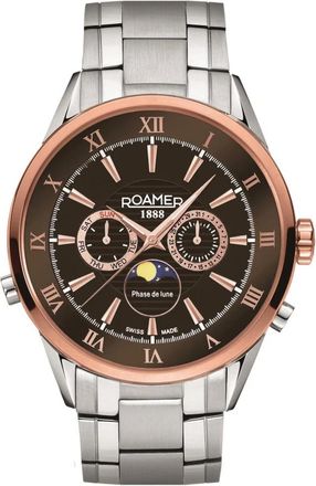 Roamer Superior Moonphase - Heren - Horloges - Bruin - ONE Size - Accessoires