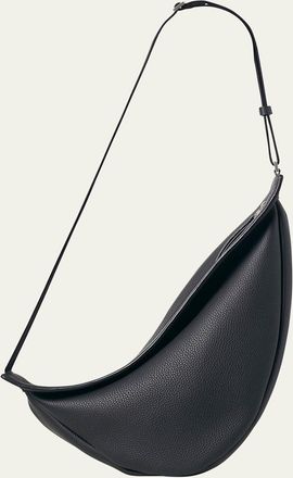 The Row Slouchy Banana Large Crossbody in Lux Grained Calfskin