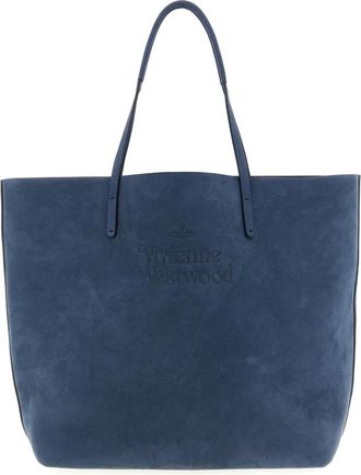 Vivienne Westwood Shopping Bags, female, Blue, ONE SIZE, Studio Small Shopper