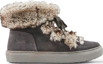 Cougar Womens Dasha Furry Booties In Pewter