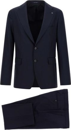 Tagliatore Kostuums, Heren, Blauw, L, Wol, Vesuvio