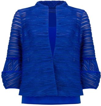 Joseph Ribkoff Blazer - Dames - Blouses - Blauw - XL - Overhemden