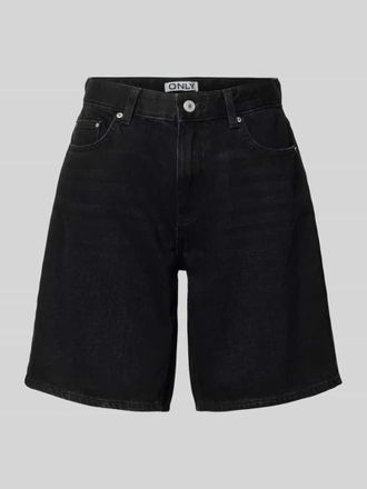 Only Regular Fit Jeansshorts aus reiner Baumwolle Modell LUMI in Black, Gr&ouml;&szlig;e XL