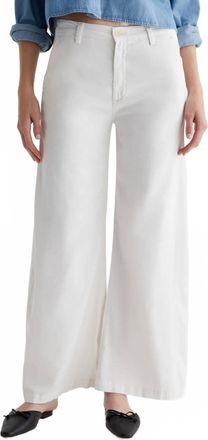 AG - Adriano Goldschmied Caden Wide Leg Trouser In Powder