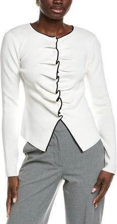 endless rose Ruffle Draped Knit Top