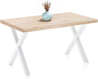 OEM Mesa De Comedor X-loft 140 Roble Salvaje - Blanco 140x80
