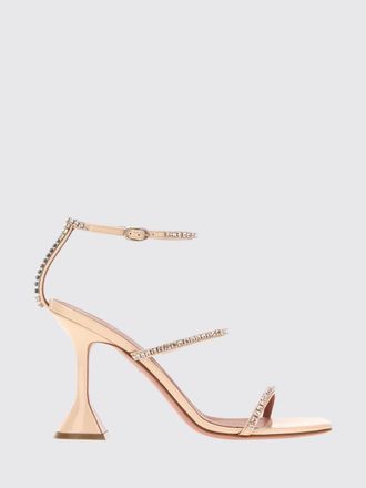 Amina Muaddi Heeled Sandal Woman color Gold