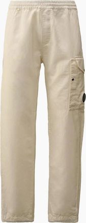 C.P. Company Mens Cotton/Linen Lens Cargo Pants - White - Size: 30