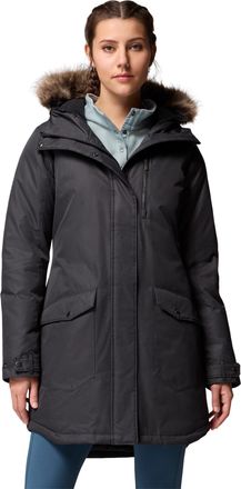 Columbia Womens Suttle Mountain Long Insulated Jacket Winter Jacket (pack of 1), Black, XXL