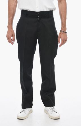 Off-white Pantaloni Slim Fit con Zip alle Caviglie Off-White
