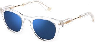 Police SPLF70 880B Mens Sunglasses Clear Size 50