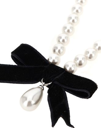 Self Portrait Necklace - White