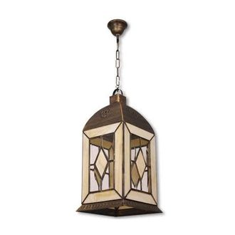 Fabrilamp Fabrilamp - Farol Grande Califa 3xe27 Oro Viejo/beis Regx33x33 Cm